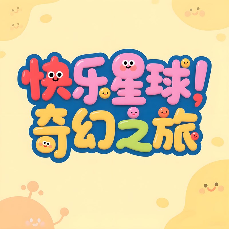 【豆包/即梦】卡通标题字体效果