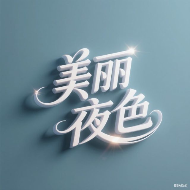 3D光韵夜影风格标题字体