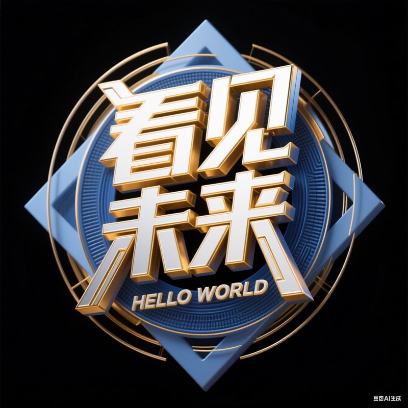 立体现代华丽质感创意标题字体