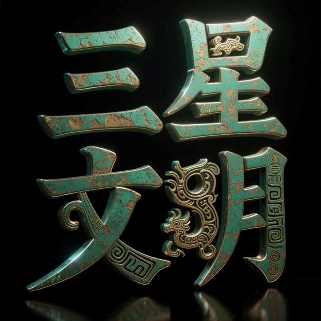 铜绿锈蚀痕质感创意标题字体