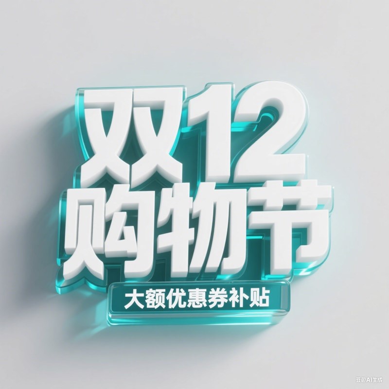 立体光线照射创意标题字体