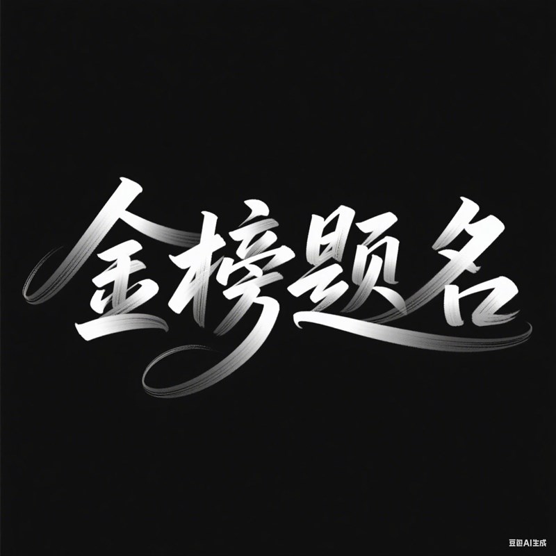 纤细拉丝花体字创意标题字体
