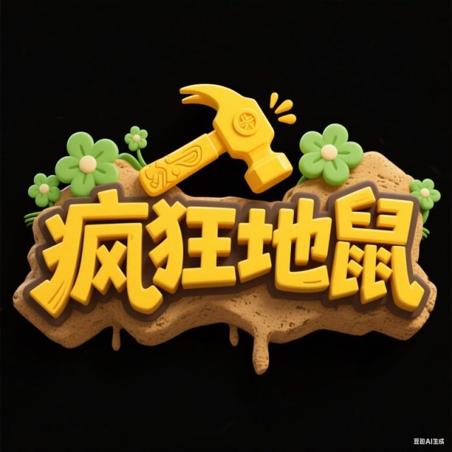 粗壮立体质感创意标题字体