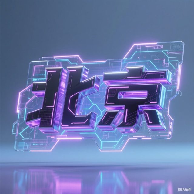 科幻炫酷霓虹灯效果创意标题字体