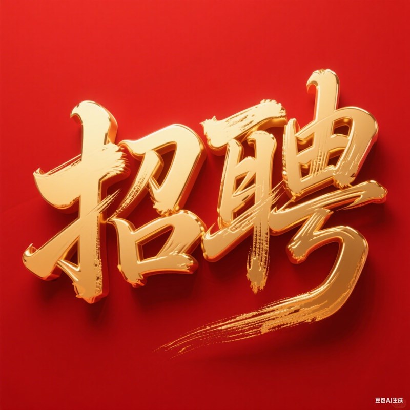 金属光泽中国书法风格创意标题字体