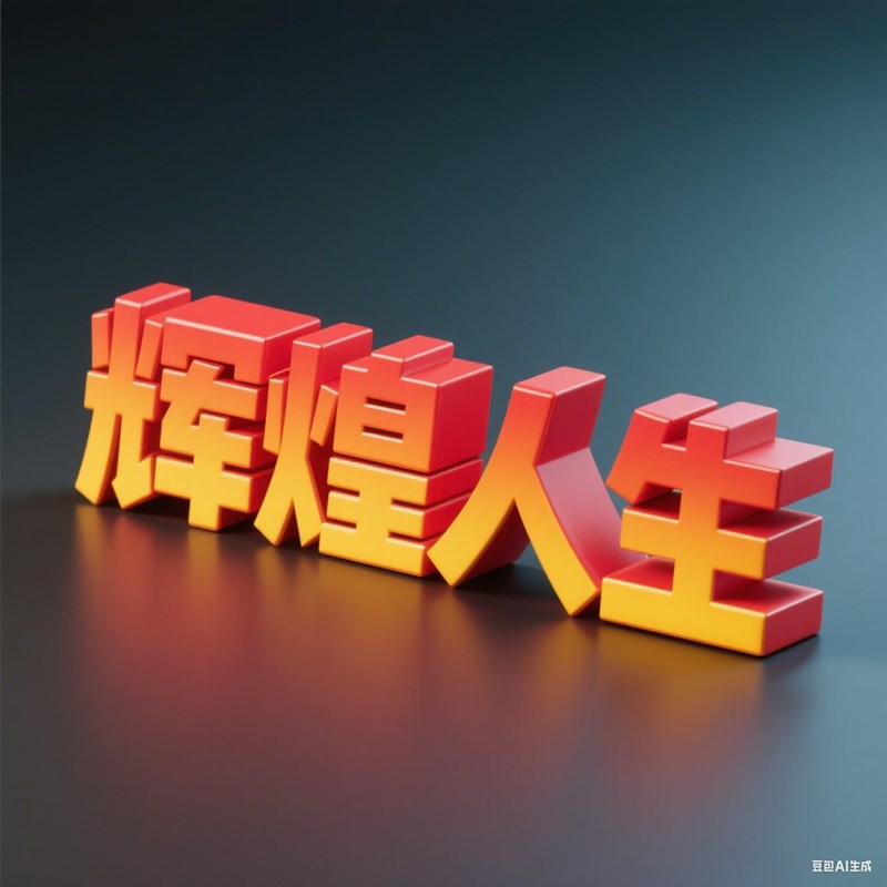 3D立体现代简洁风格创意标题字体
