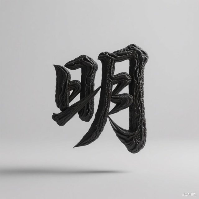 3D立体肌理质感创意标题字体