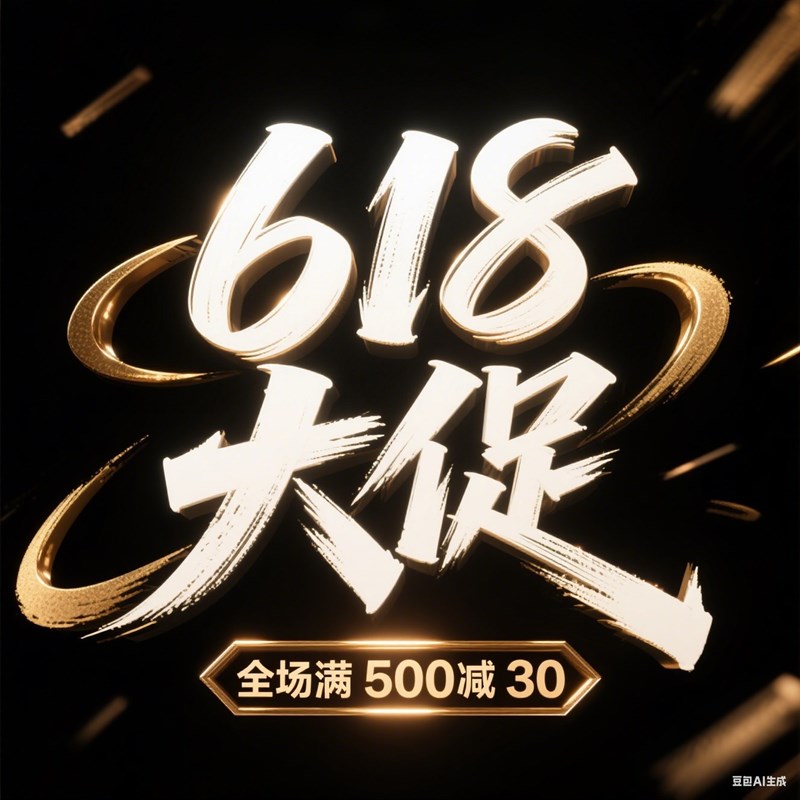 马克笔手写风格节日大促创意标题字体