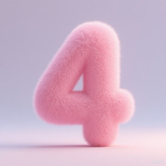 AI生成3D立体毛绒数字~附提示词/咒语