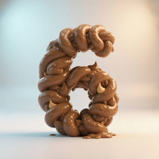 AI生成3D立体便便数字~附提示词/咒语