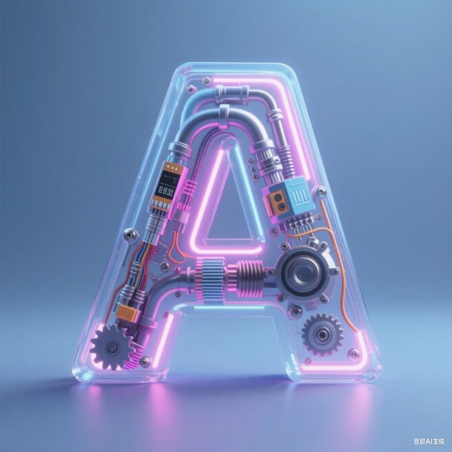 AI生成3D立体机械数字~附提示词/咒语