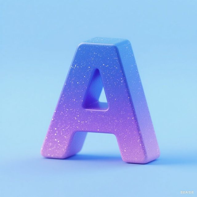 AI生成3D立体闪粉数字~附提示词/咒语