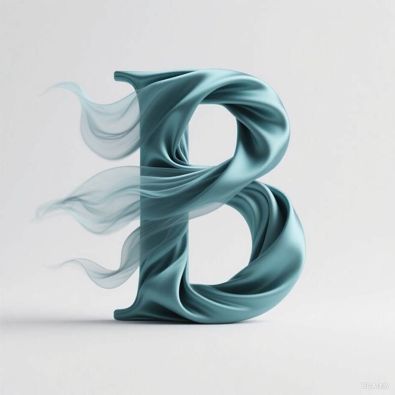 AI生成3D立体丝绸字母~附提示词/咒语