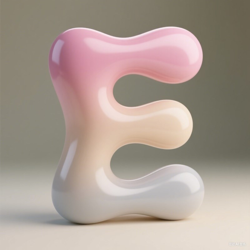AI生成3D立体几何光滑流体字母~附提示词/咒语