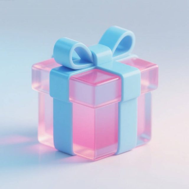 AI生成3D立体礼盒UI图标~附提示词/咒语