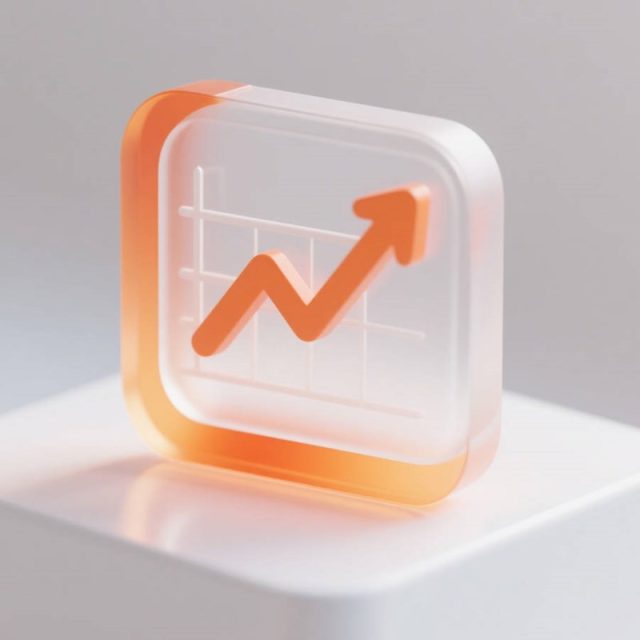 AI生成3D立体数据图表UI图标~附提示词/咒语