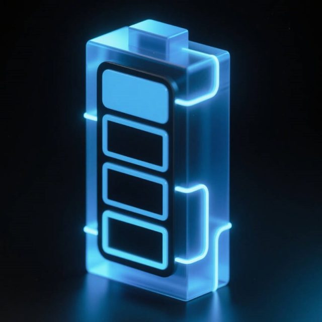 AI生成3D立体电池UI图标~附提示词/咒语