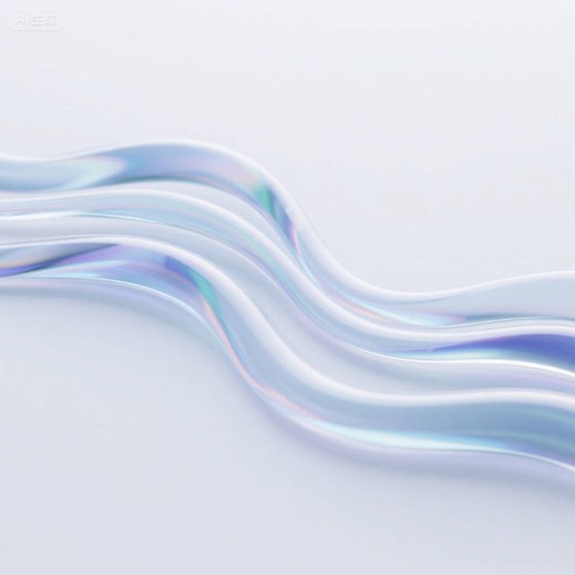 AI生成流线型上下起伏流体玻璃~附提示词/咒语