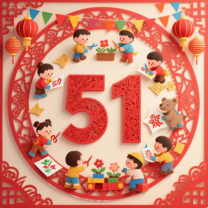 AI生成中式剪纸风格3D海报~附提示词/咒语