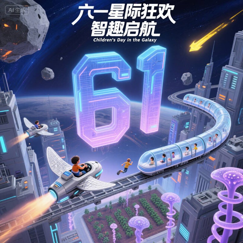 AI生成未来星际城市创意3D海报~附提示词/咒语