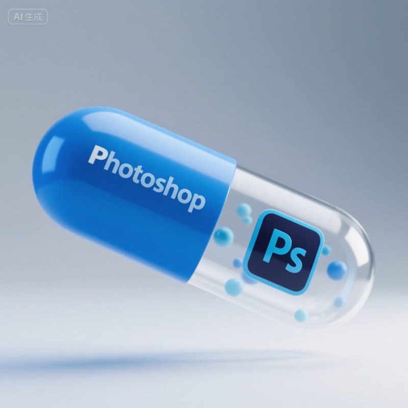 AI生成超逼真Photoshop胶囊~附提示词/咒语