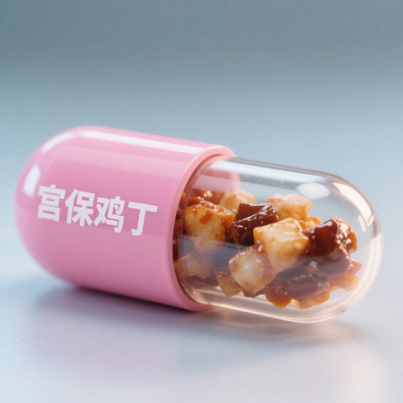 AI生成宫保鸡丁创意微缩胶囊~附提示词/咒语