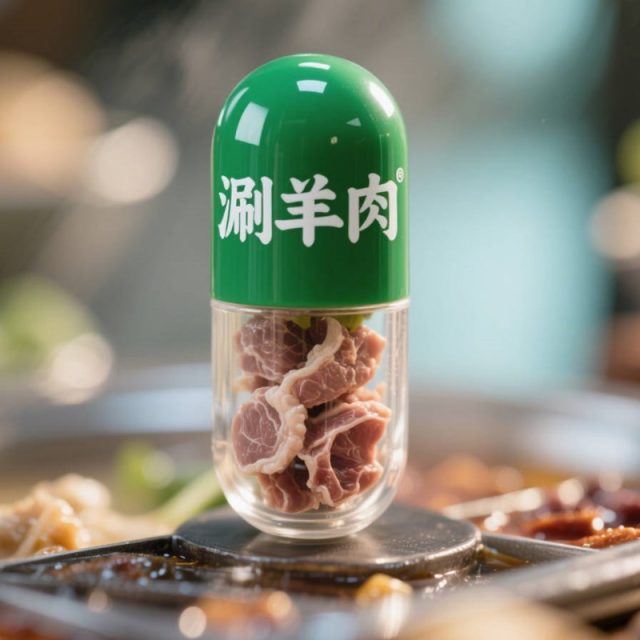 AI生成涮羊肉创意微缩胶囊~附提示词/咒语