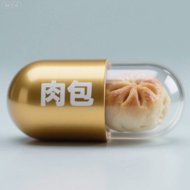 AI生成肉包创意微缩胶囊~附提示词/咒语
