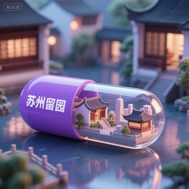 AI生成苏州留园创意微缩场景胶囊~附提示词/咒语