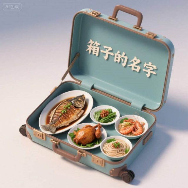 AI生成杭州美食微缩旅行箱~附提示词/咒语