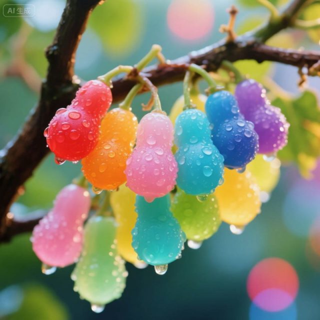 AI生成糖果色葫芦树~附提示词/咒语
