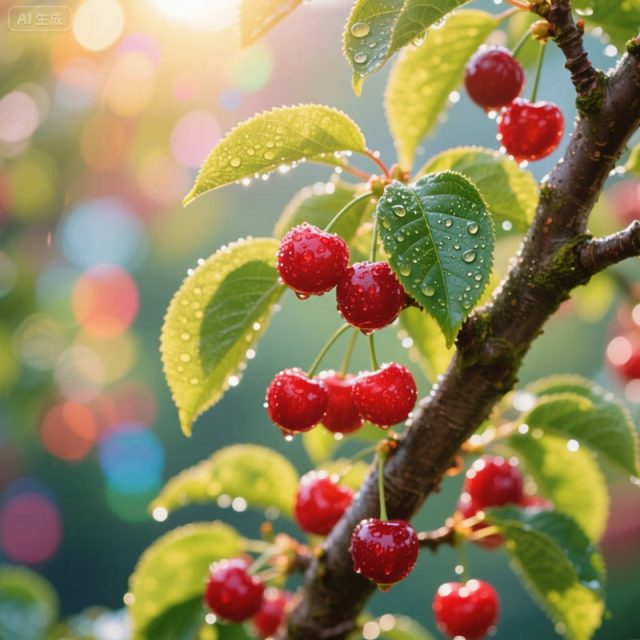 AI生成超逼真樱桃树~附提示词/咒语