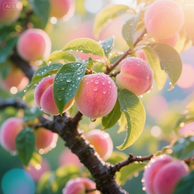 AI生成超逼真桃子树~附提示词/咒语
