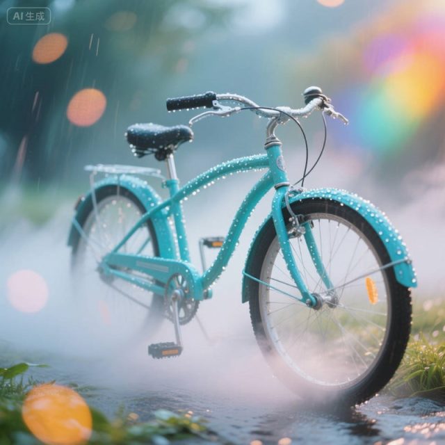 AI生成实景自行车~附提示词/咒语