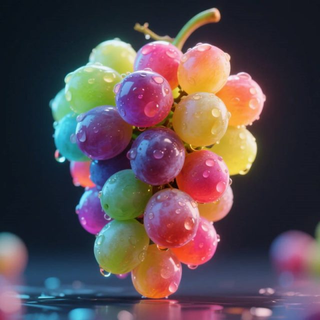 AI生成真实葡萄特写照片~附提示词/咒语
