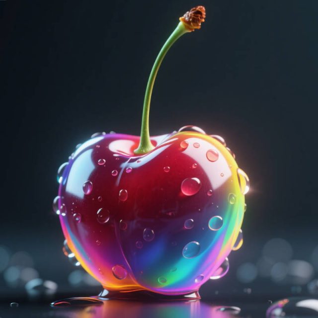 AI生成真实樱桃特写照片~附提示词/咒语