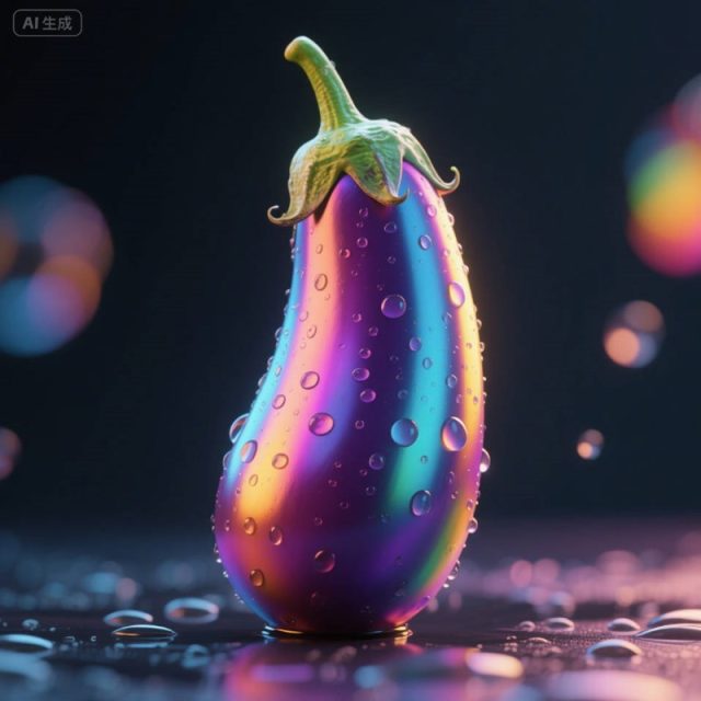 AI生成真实茄子特写照片~附提示词/咒语