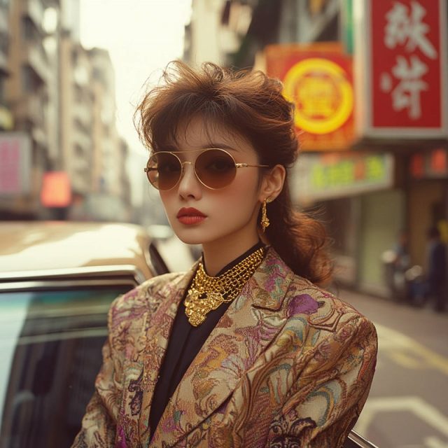Midjourney镜头下的复古香港繁华景象人物~附咒语