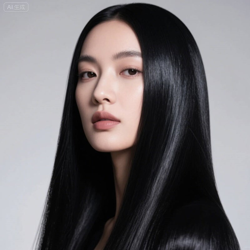 AI生成柔顺直发~附提示词/咒语