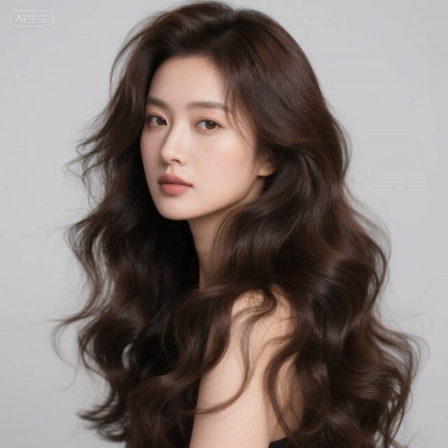 AI生成大波浪卷发~附提示词/咒语