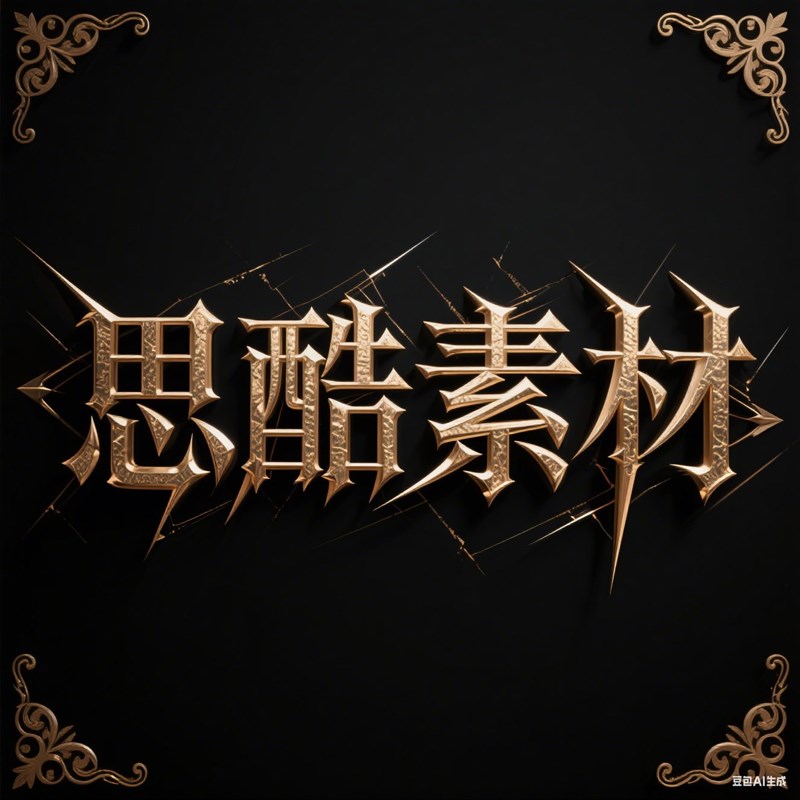 AI生成3D立体哥特字体~附提示词/咒语
