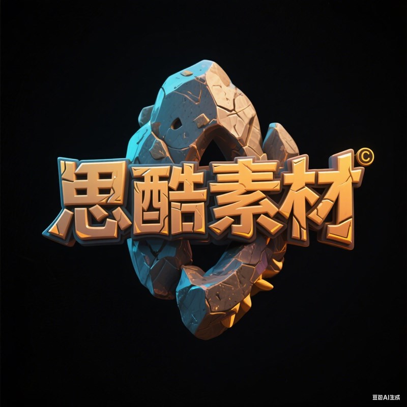 AI生成卡通原始魔幻风格创意立体字体~附提示词/咒语