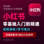 小红书2025最新运营起号课程/小红书自学入门教程