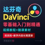 达芬奇电影级视频调色色彩视觉基础入门自学全套整套视频学习教程